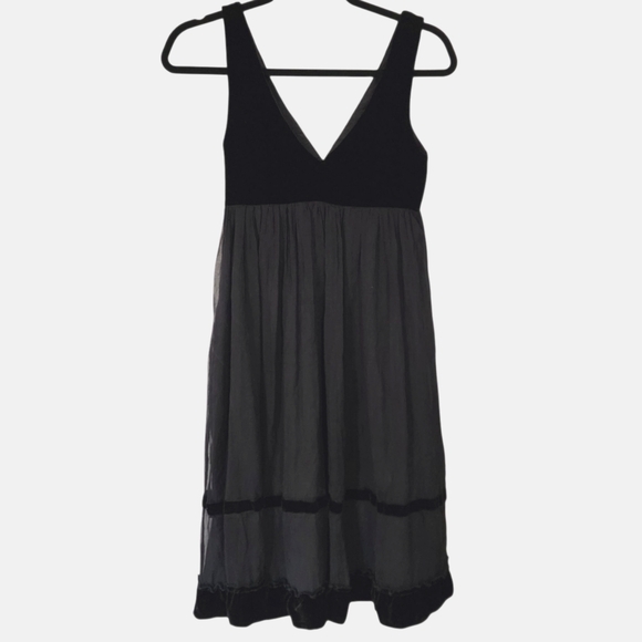 Ruth Dress 2 Y2K Black Silk Velvet Babydoll Whimsigoth Dark Fairy - Picture 1 of 7